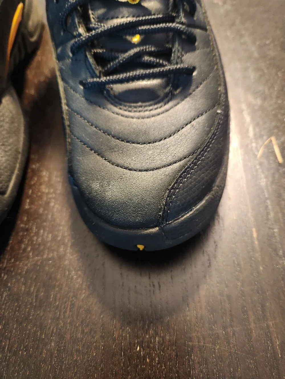 Jordan 13 Black and Gold High-Top Athletic Basketball Shoes.  See Pictures